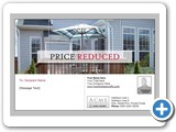 Hanging_Price_Reduced_Sign_Postcard